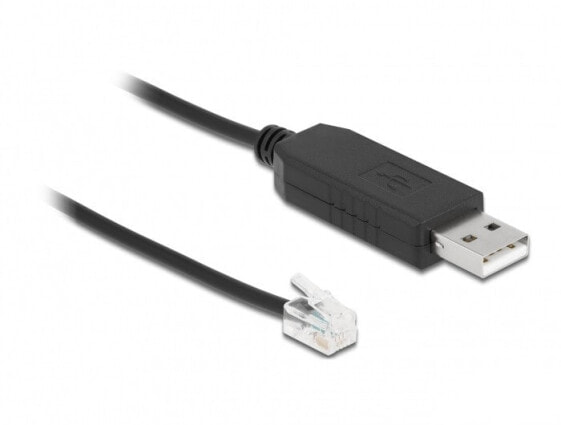 Delock 66738, 0.2 m, USB 2.0 Type-A, RJ10, Straight, Straight, Male/Male