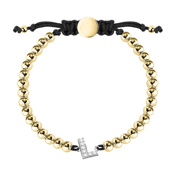 LE PETITE STORY Boules Letter L bracelet