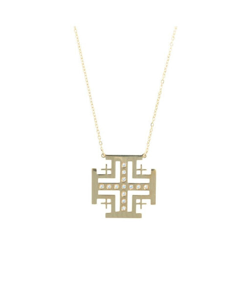 KC Chic Designs 316L Kelsey Jerusalem Cross Necklace