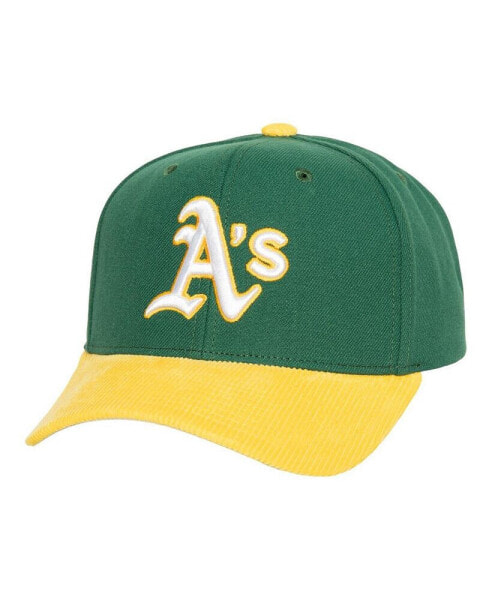 Men's Green Oakland Athletics Corduroy Pro Snapback Hat