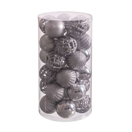 Елочные шарики Серебристый Пластик 5 x 5 x 5 см (30 штук) Shico