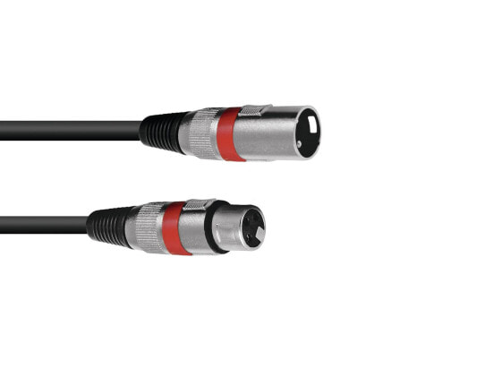 Omnitronic 30220406 - XLR (3-pin) - Male - XLR (3-pin) - Female - 1 m - Black