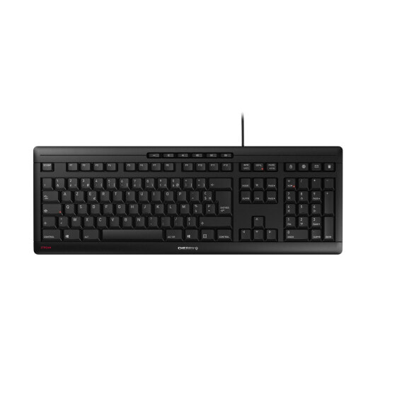 Cherry Stream Keyboard - Full-size (100%) - USB - Mechanical - AZERTY - Black
