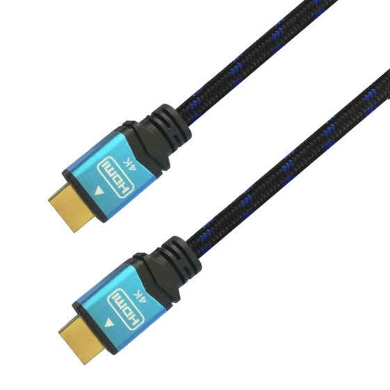 HDMI Cable Aisens A120-0355 0,5 m Black/Blue 4K Ultra HD