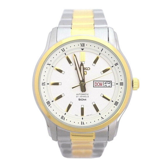 Часы SEIKO Series 5 Automatic White Dial Two-Tone SNKP14K1S