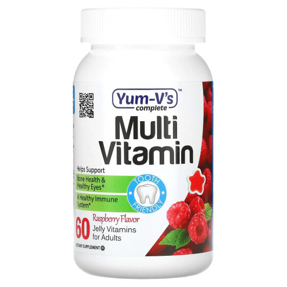Витаминно-минеральный комплекс YumV's Мультивитамины для взрослых с малиной, 60 желе витаминов