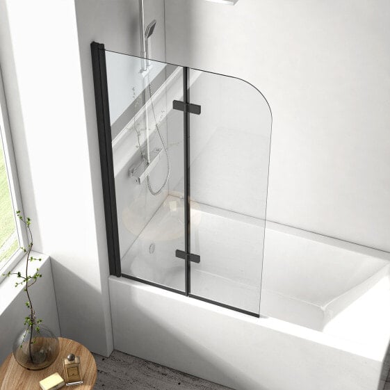 EMKE Duschwand für Badewanne 110x140cm