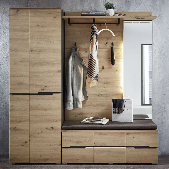 Kompaktgarderobe Moosic 185 cm