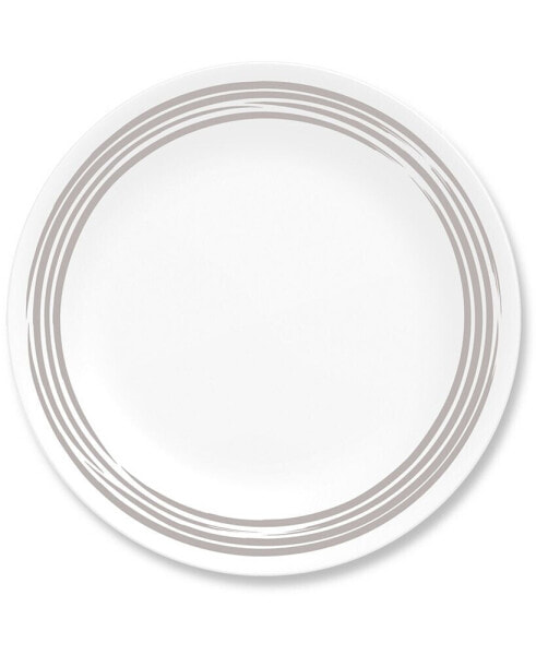 Brushed Silver-Tone Salad Plate