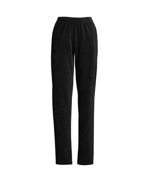 Women's Sport Knit High Rise Corduroy Elastic Waist Pants