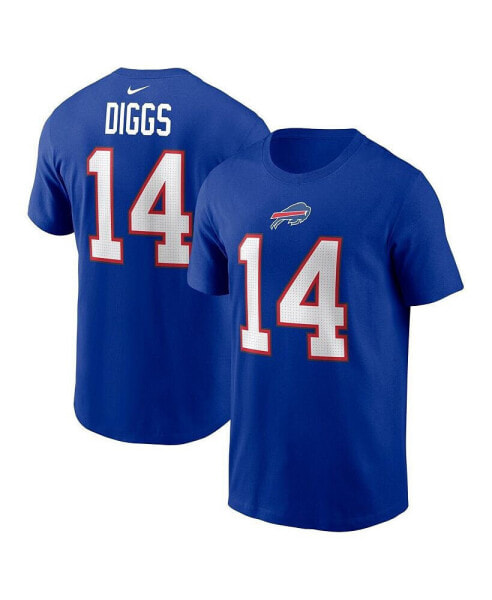 Men's Stefon Diggs Royal Buffalo Bills Player Name and Number T-shirt