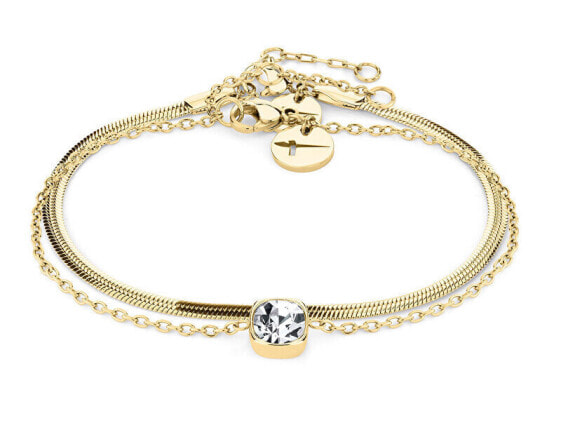 Elegant set of gold-plated bracelets for women TS-0038-BB