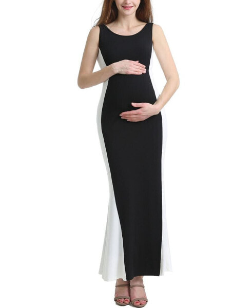 Maternity Phoebe Colorblock Maxi Dress