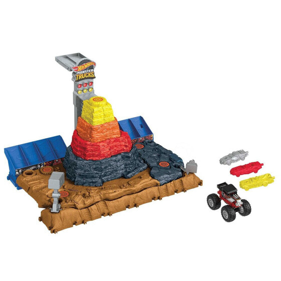 HOT WHEELS Monster Trucks Arena World Central Track Crush And Destroy Car