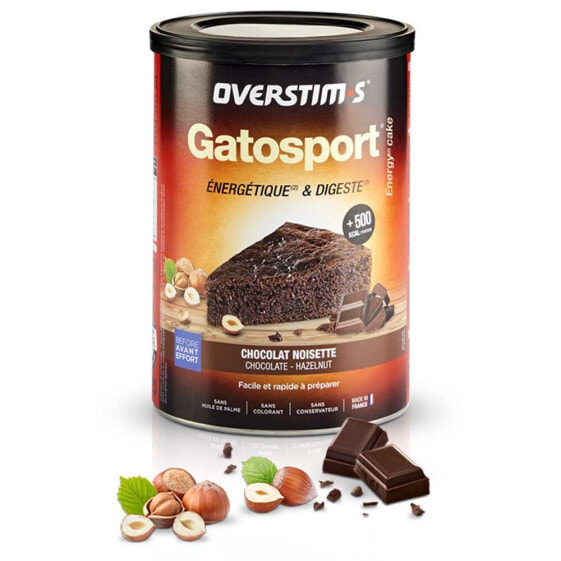 Спортивное питание OVERSTIMS Gatosport 400 г Шоколадно-ореховый - для завтрака перед спортивными соревнованиями