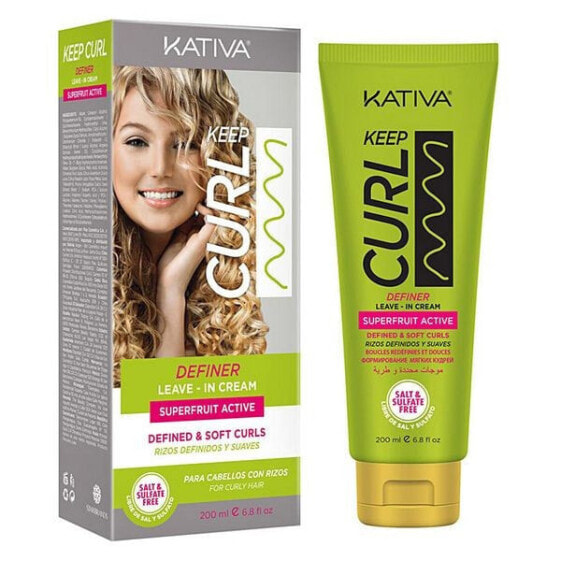 Kativa Keep Curl Definer Крем для придания формы и разделения вьющихся и кудрявых волос  200 мл