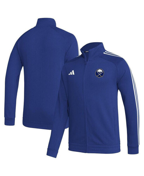 Men's Royal Buffalo Sabres Raglan Full-Zip Track Jacket