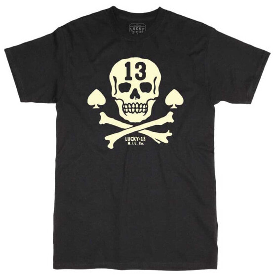 LUCKY 13 Pirate Skull short sleeve T-shirt