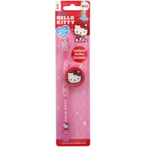 Детская зубная щетка с крышкой Hello Kitty VitalCare