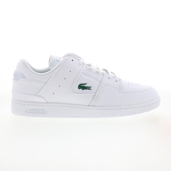 Lacoste Court Cage 0721 1 SMA Mens White Leather Lifestyle Sneakers Shoes