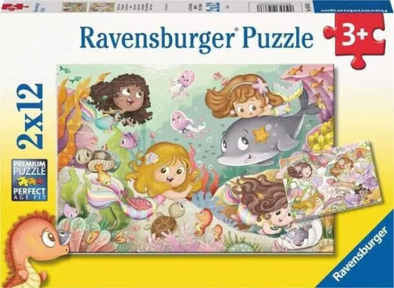 Ravensburger Ravensburger Childrens puzzle little fairies and mermaids (2x 12 pieces)