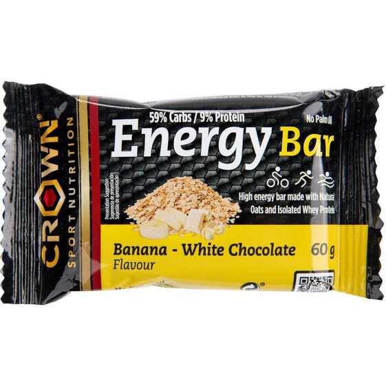 Энергетический батончик без шоколада CROWN SPORT NUTRITION "Банан с белым шоколадом" 60 гр