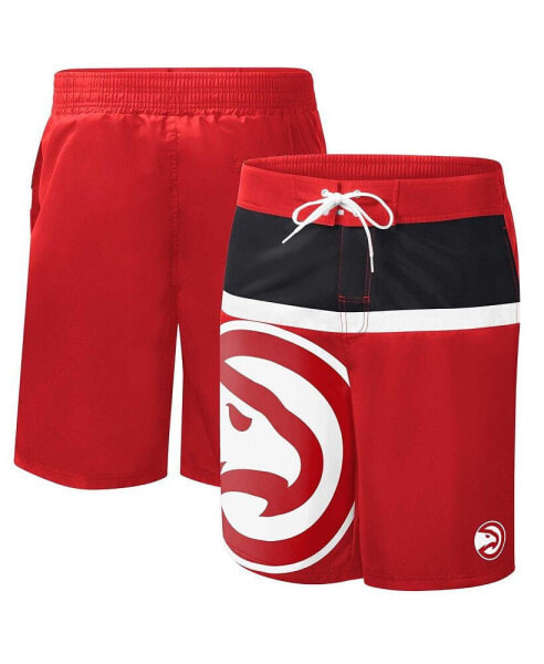 Men's Red Atlanta Hawks Sea Wind Swim Trunks