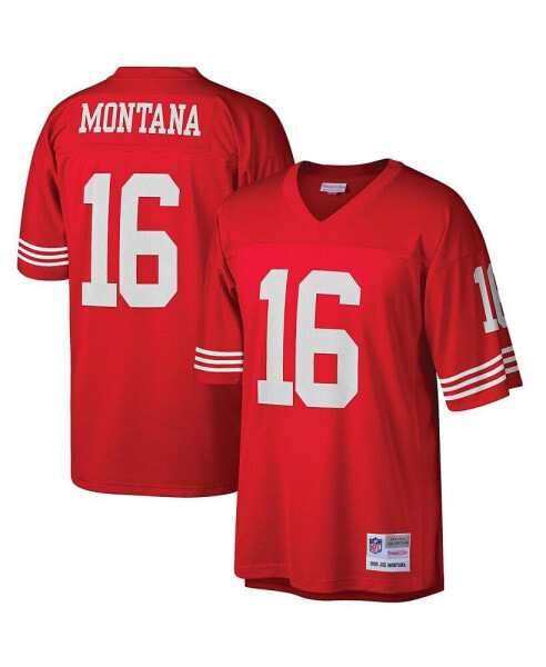Men's Joe Montana Scarlet San Francisco 49ers Big and Tall 1990 Retired Player Replica Jersey