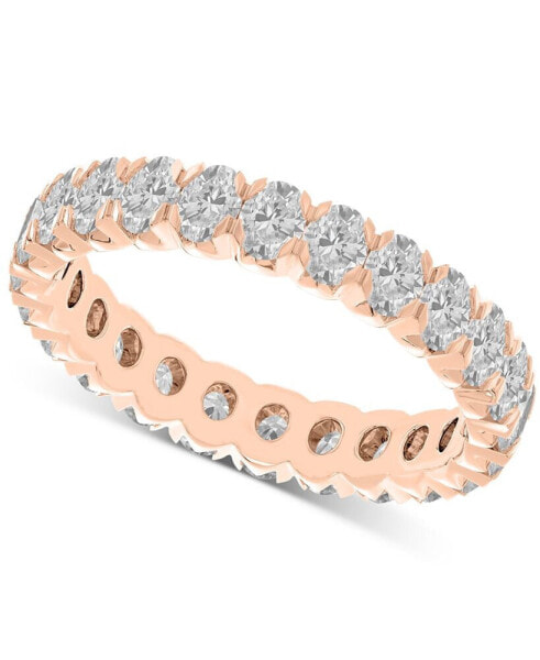 Diamond Oval-Cut Eternity Band (2 ct. t.w.) in 14k Gold (Also in Platinum)