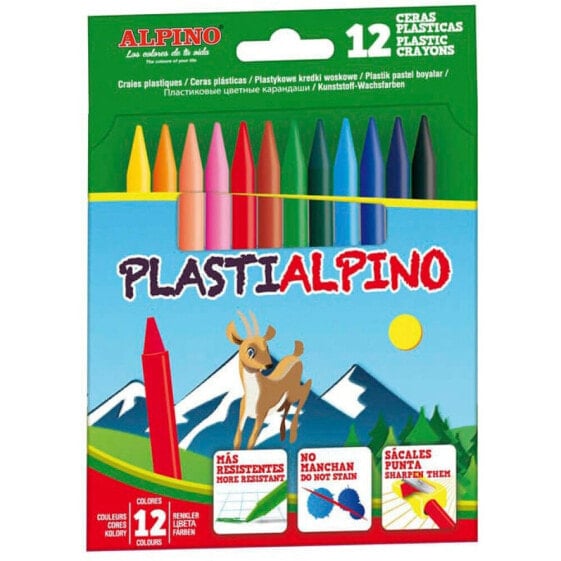 Набор цветных карандашей Alpino Case Of 12 Waxes