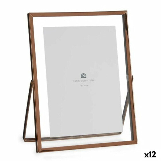 Фоторамка медная металлическая стеклянная пластиковая 18,5 x 1 x 23 см (12 штук) Gift Decor Photo frame