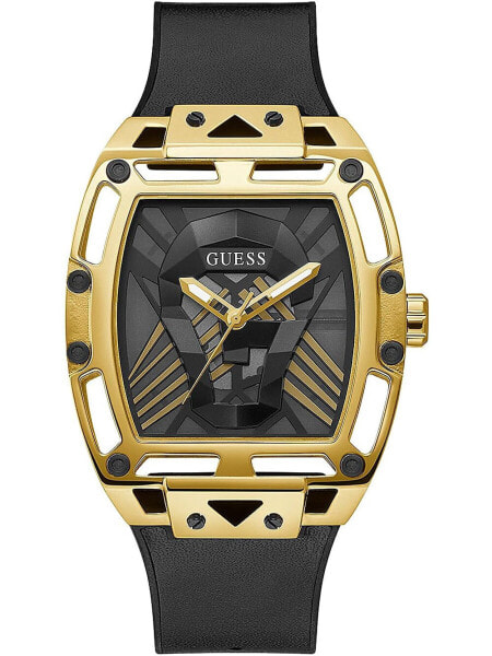 Guess Herren Armbanduhr Legend gold/schwarz GW0500G1 44mm