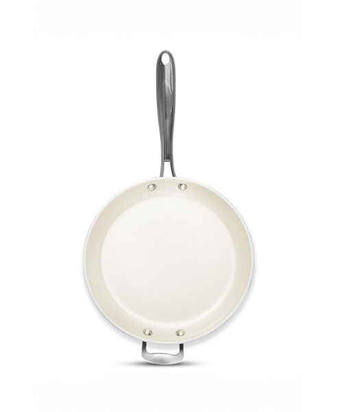 Natural Collection Ceramic Coating Non-Stick 14" Frying Pan with Helper Handle