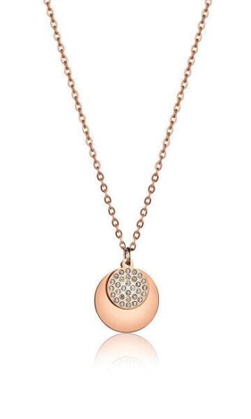 Charming bronze necklace with pendants VN1099R