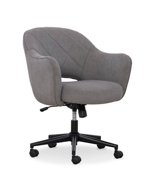 Стул задачный Home Furniture Outfitters Sawyer Gray Quilted Task Chair.