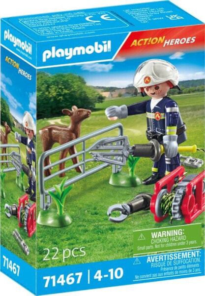 Игровой набор Playmobil Спасательное животное - пожарный