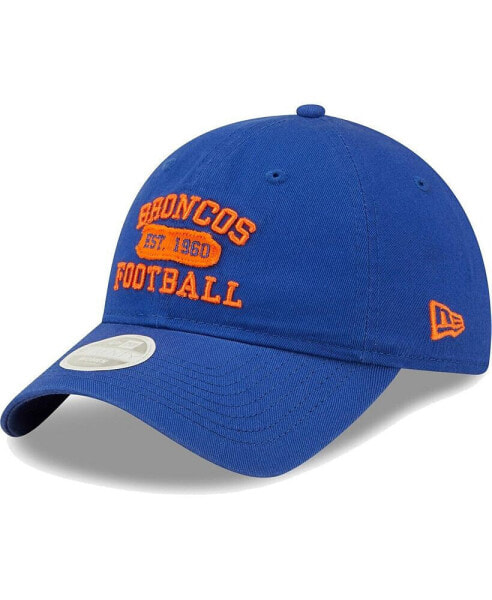 Women's Royal Denver Broncos Formed 9TWENTY Adjustable Hat