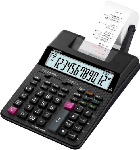Калькулятор CASIO HR-150RCE с друкомутью, зв'язаний з живленням