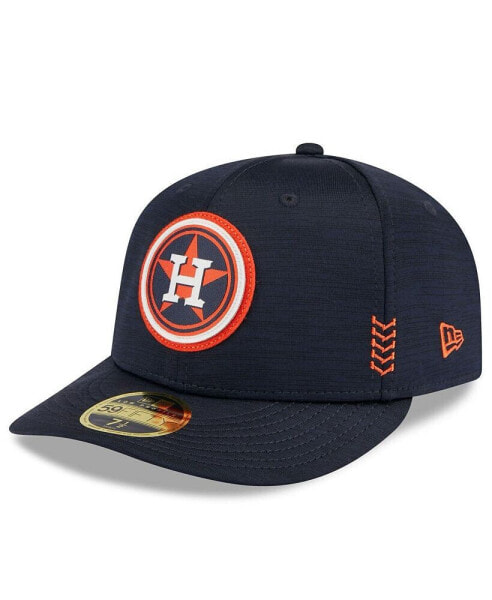 Men's Navy Houston Astros 2024 Clubhouse Low Profile 59FIFTY Fitted Hat
