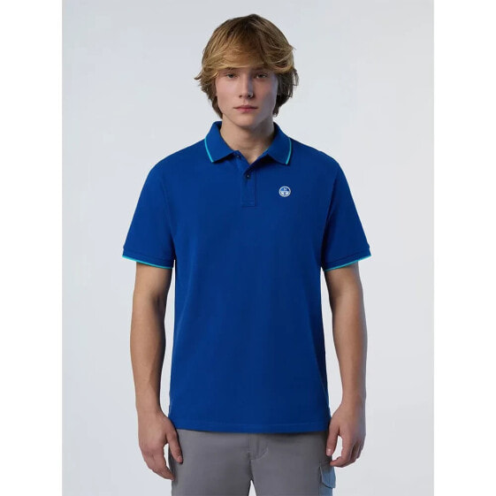 NORTH SAILS Collar W Striped In Contrast short sleeve polo