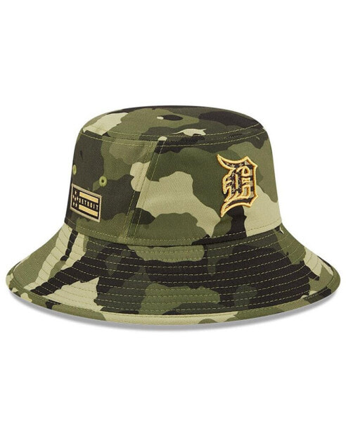 Men's Camo Detroit Tigers 2022 Armed Forces Day Bucket Hat