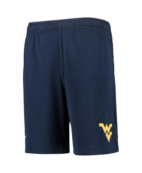 Big Boys Navy West Virginia Mountaineers Performance Fly Shorts