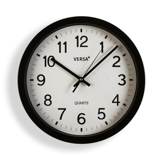 Настенное часы Versa Чёрный Пластик Кварц 4,3 x 30 x 30 cm
