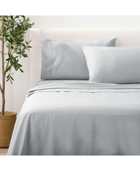 Постельное белье Nate Home by Nate Berkus - набор простыней из шамбре на односпальную кровать, 3 штуки