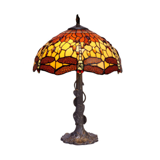 Декоративная настольная лампа Viro Belle Amber Янтарь цинк 60 W 40 x 60 x 40 см.