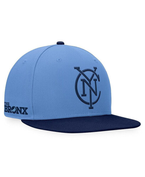 Men's Sky Blue/Navy New York City FC Downtown Snapback Hat