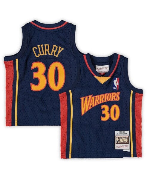 Infant Boys and Girls Stephen Curry Navy Golden State Warriors Historic Logo Jersey
