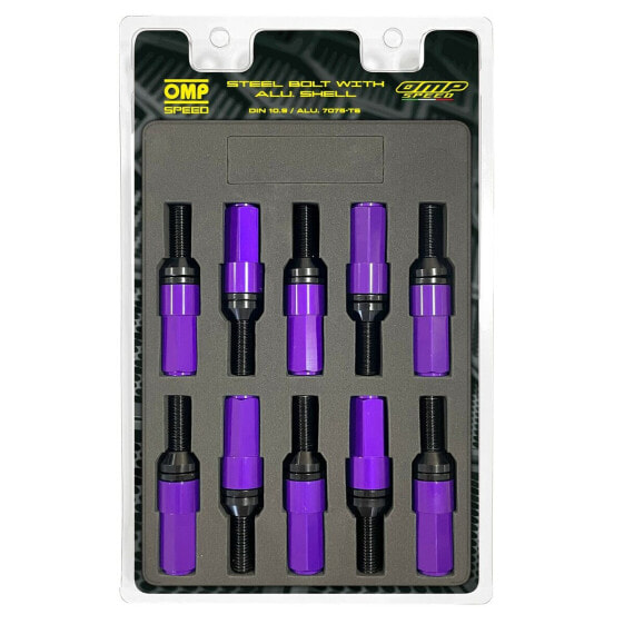 Screw kit OMP OMPS09971211 28 mm Purple M12 x 1,25