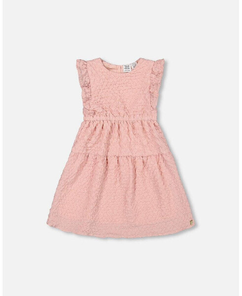 Платье для малышей Deux par Deux Textured Poplin Silver Pink