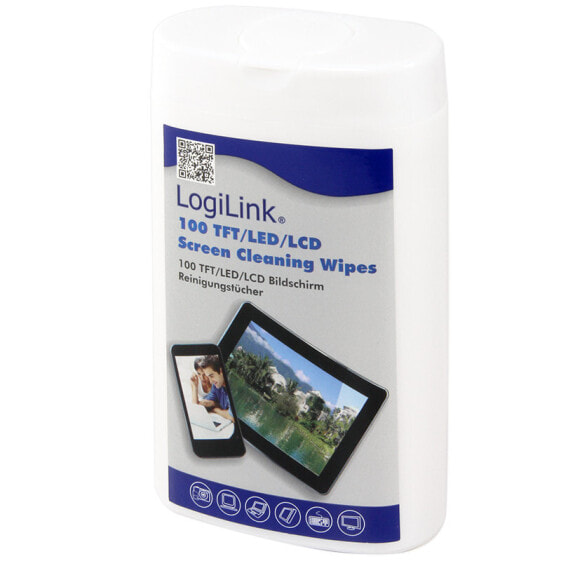 Салфетки для очистки электроники LogiLink RP0010 - LCD/TFT/Plasma - 1 шт - 100 шт